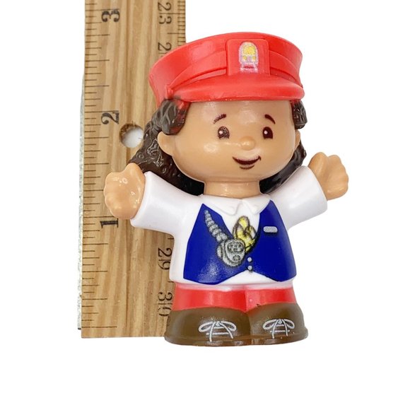 Fisher Price Little People Train Conductor Engineer Girl 2016 Figure DYP25 - Picture 2 of 9